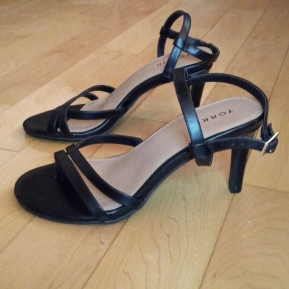 Torrid Black Strappy heels - Picture 1 of 6